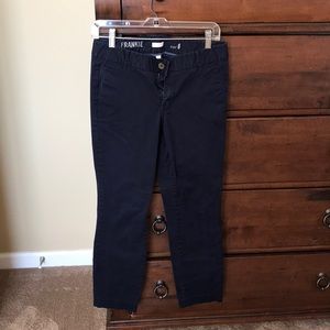 Women’s J. Crew Frankie fit Navy chinos 4R